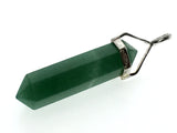 Crystal Adventurine Double Terminated Point Sterling Silver Pendant