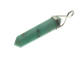 Crystal Chrysoprase Double Terminated Sterling Silver Pendant