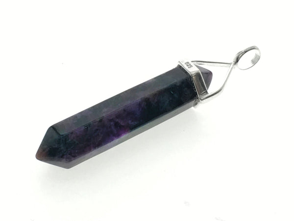 Crystal Chariote Double Terminated Sterling Silver Pendant