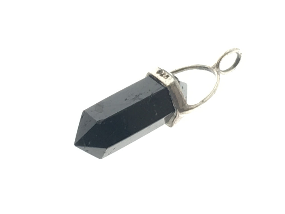 Crystal Black Tournmaline Double Terminated Pendant