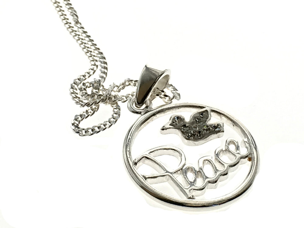 Angel Peace Sterling Silver Necklace