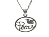 Angel Peace Sterling Silver Necklace - Essentially Silver Jewelry