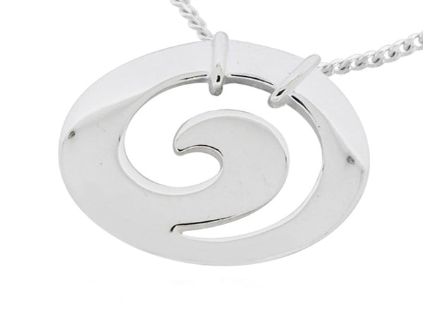 Koru Sterlng Silver Pendant - Essentially Silver Jewelry
