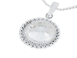 Cubic Zirconia .925 Sterling Silver Pendant - Essentially Silver Jewelry