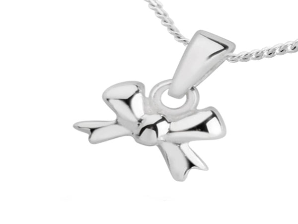 Bow Sterling Silver Charm/Pendant - Essentially Silver Jewelry
