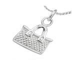 Weaved Basket Sterling Silver Pendant - Essentially Silver Jewelry