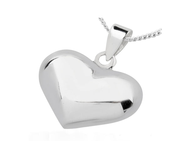 Heart Sterling Silver Pendant - Essentially Silver Jewelry