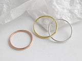 Gold/Rose Gold/Silver Sterling Silver Band