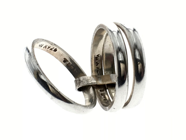 Three Tier Sterling Silver Ring