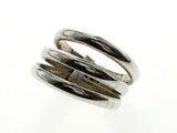 Hinged Three Tier Sterling Silver Ring