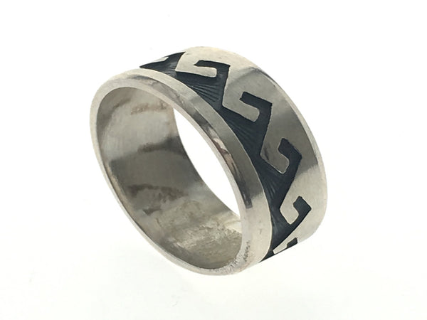 Wave Squares .925 Sterling Silver Ring